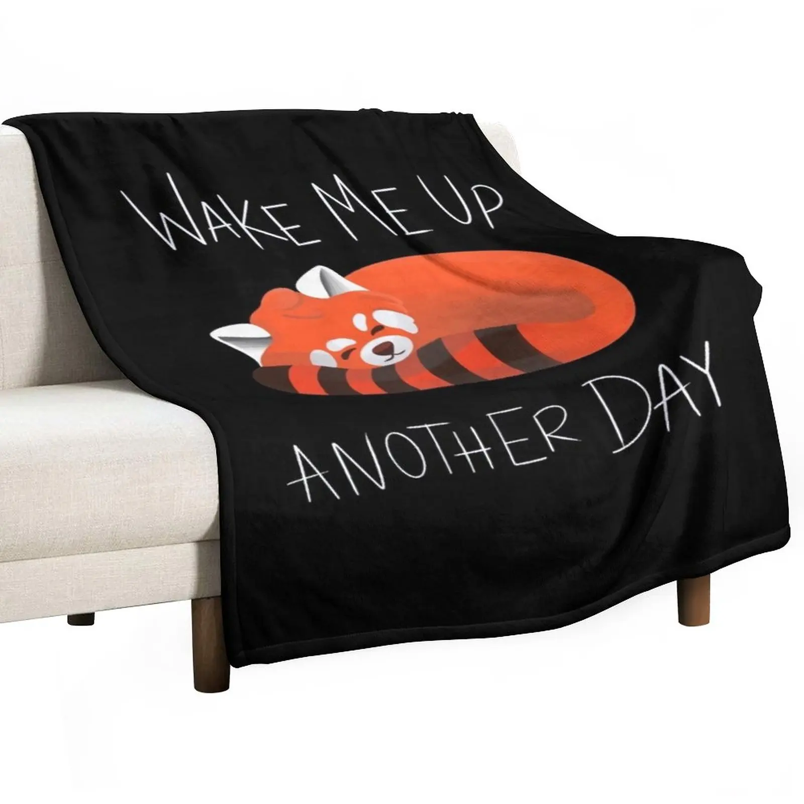 

wake me up another day red panda Throw Blanket manga blankets and blankets Cute Blanket