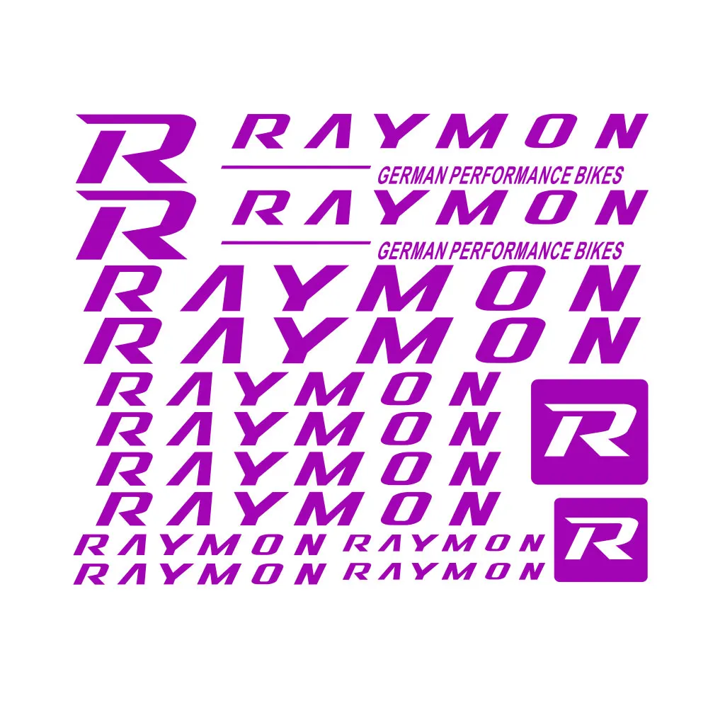 Raymon Sponsor Gold Embroidery Sticker Set - 26 Pieces For Bike, EBike, BMX, EMTB, Helmet