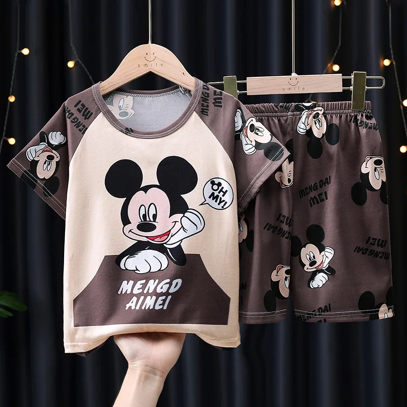 

Disney Mickey Mouse Kids Pyjamas Children Sleepwear Baby Boys Girls Pijamas Cotton Nightwear Clothes Kids Clothing Pajamas Sets