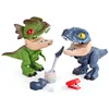 Dinosaur Stationery Five-in-One Set Model Toy for Kids Boys and Girls Creative Early Education Animals Toys Jurassic World Toys 5