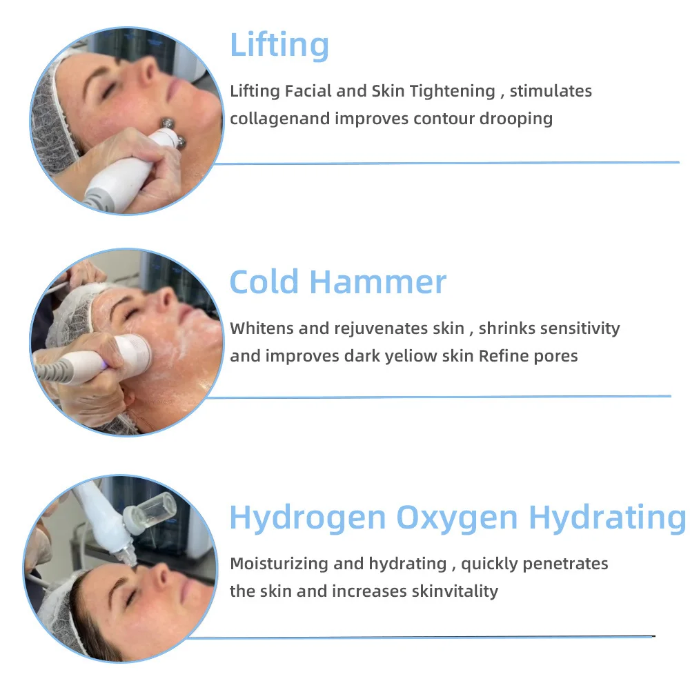 6 in 1 Dermabrasion Facial Machine Rejuvenation Facial Water Dermabrasion Machine Hydra Aqua Deep Cleaning Skin Care Device