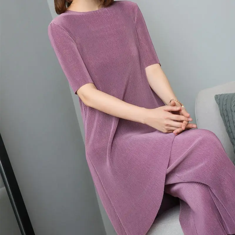 Twopiece Of Women Clothing 2021 Summer Middleaged Female Fashion