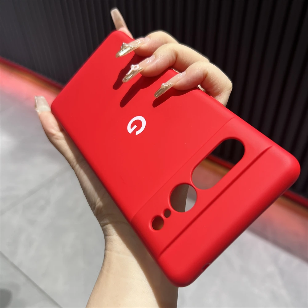 Solid Color Silicone Soft Case - Shockproof Bumper Shell