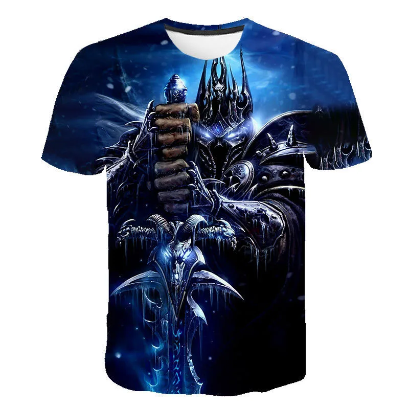 

Game World Of Warcraft 3D Printed T-shirt Men Women Fashion Cool O-Neck Short Sleeve T Shirt Harajuku Oversized Tees Tops
