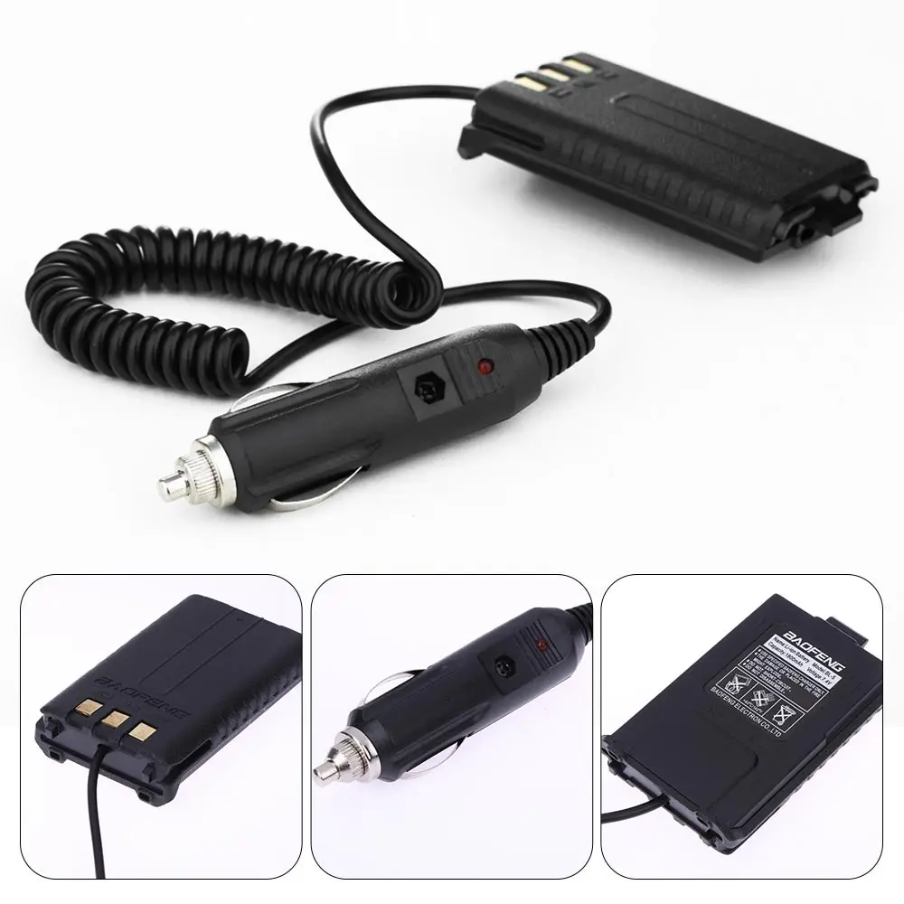 Adattatore Auto 12V Per Baofeng UV-5R | Caricabatteria Da Auto Per Radio Walkie Talkie