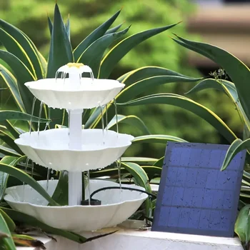 3-Tier DIY Solar Bird Bath Fountain - Image 3