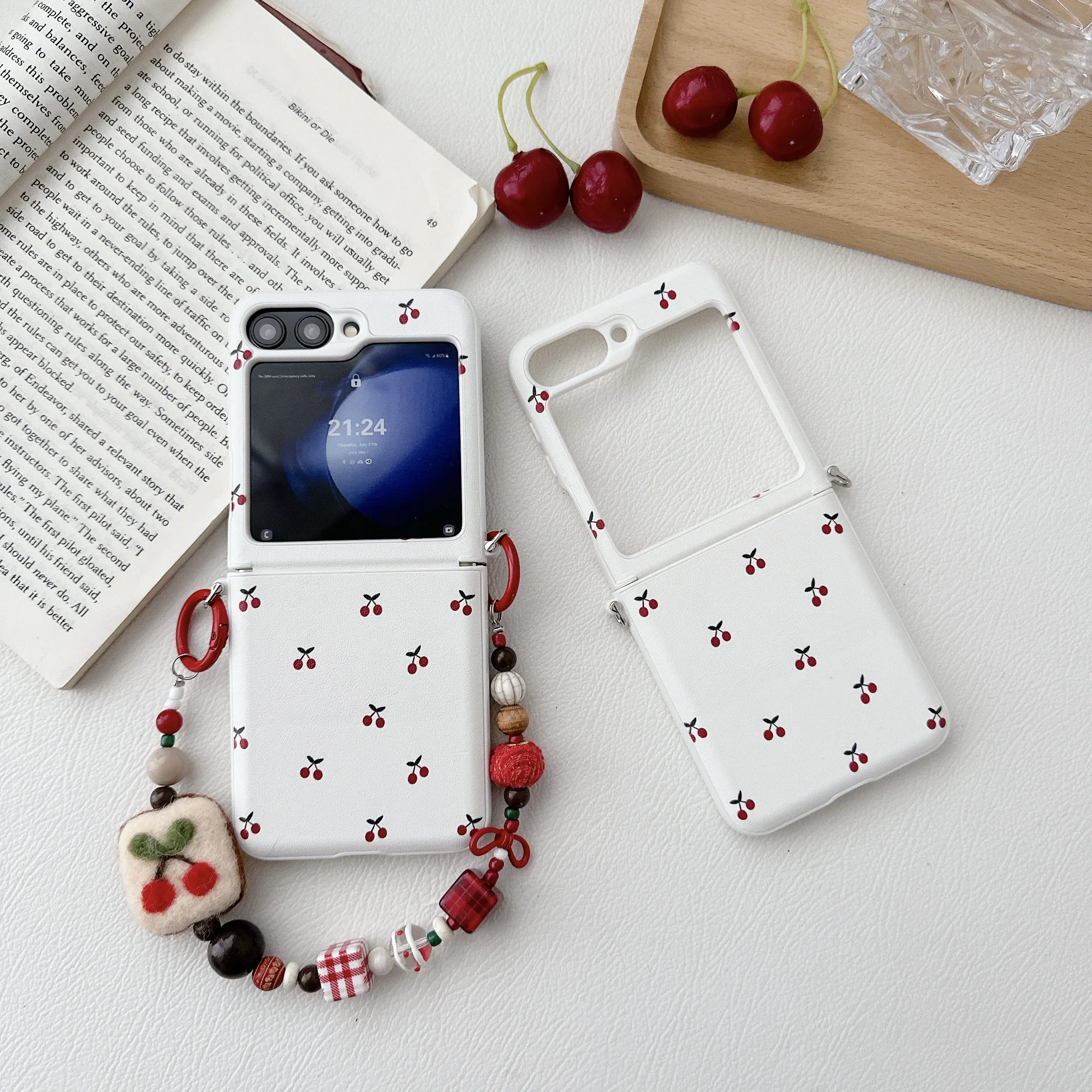 Fashion Cherry Pattern Bracelet Protective Case - Silicone Soft Cover