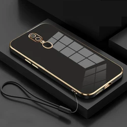 Luxury Square Plating Shockproof Back Cover for OPPO F11 (Gs6D black)