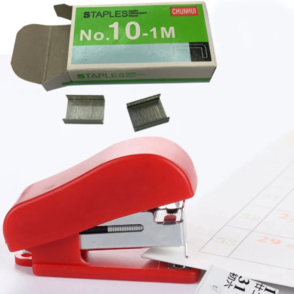 Mini Stapler Set Portable Small Gift Stapler Lovely Office Supplies STONEGO mini stapler set