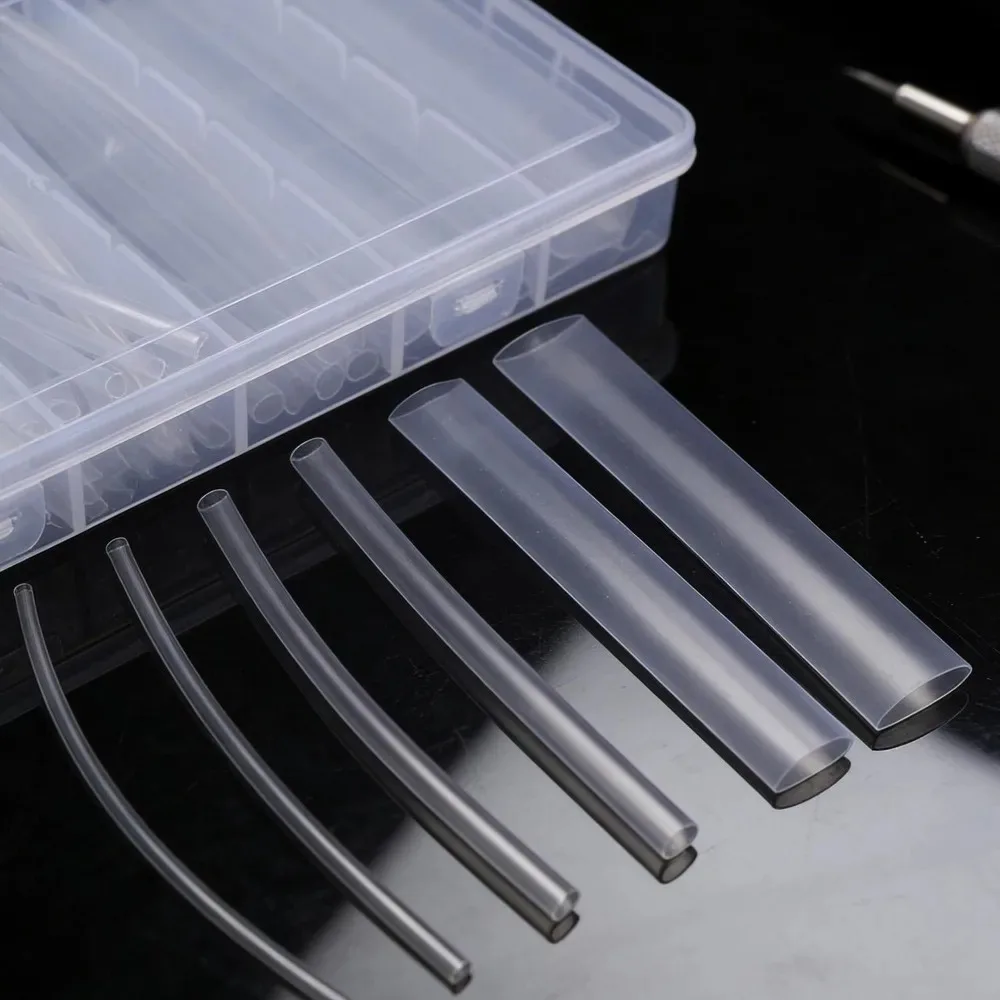 Transparent Heat Shrink Tube: Flexible Cable Sleeve and Wrapping Sheath, 1.5-13mm Diameter