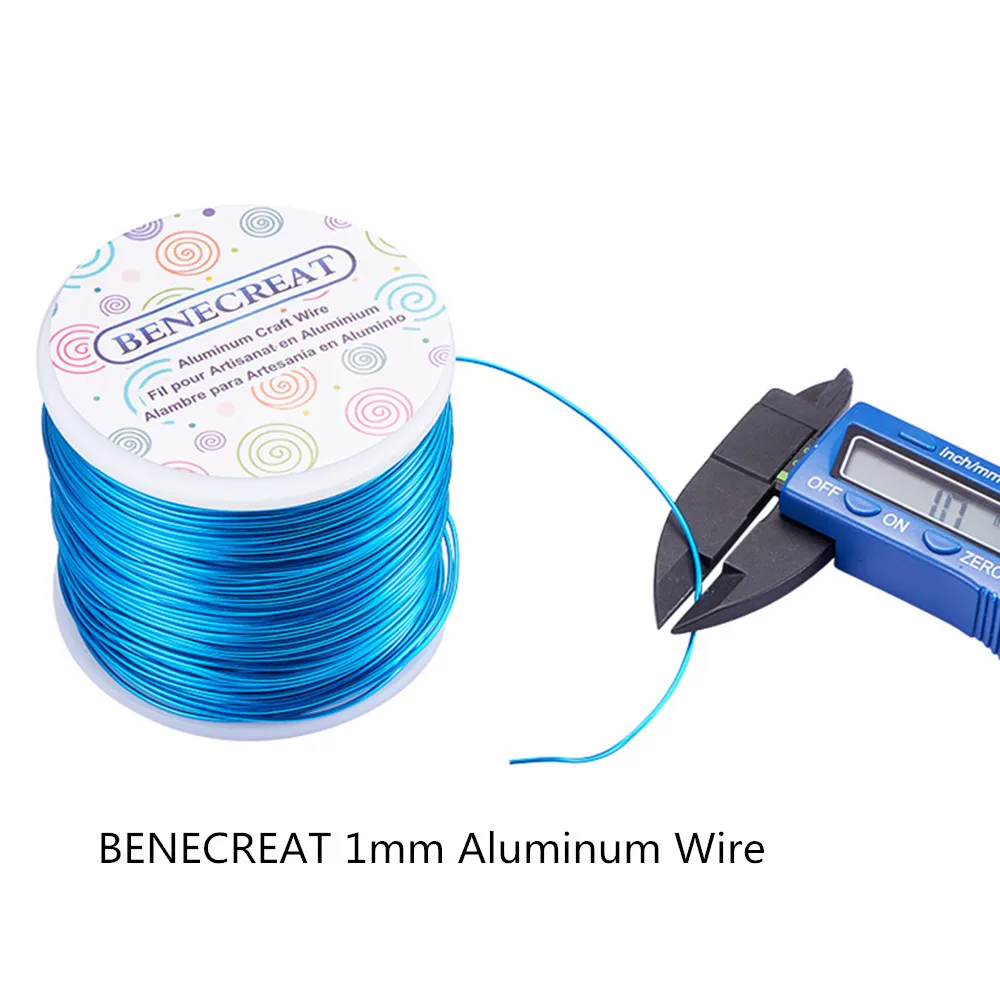 18 Gauge(1mm) Aluminum Wire 492 FT(150m) Anodized Jewelry Craft Making Beading Floral Colored Aluminum Craft Wire 25 Colors