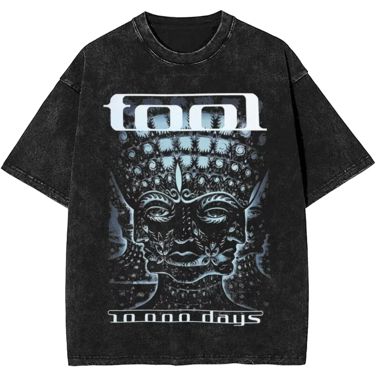 Herren Damen Rock Tool Band Lateralus Heavy Metal Musik Vintage Washed T-Shirt Merch Baumwoll-Oberteil Kleidung Lustige T-Shirts Sommer Oversized – Detail 7
