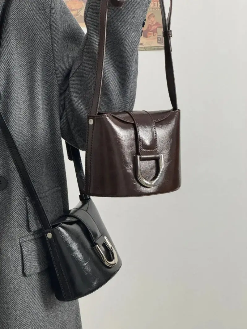 Mini PU Leather Crossbody Bag Fashion New Vintage Shoulder Bags Commuter High-quality Crossbody Bags For Women