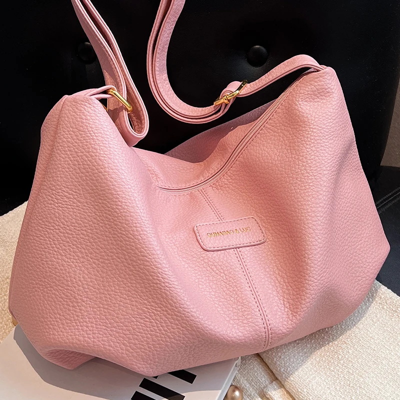 Annmouler New Design Women Shoulder Bag Pu Leather Crossbody Bag Soft Messenger  Bag Large Capacity Leather Purses bolsa feminin - AliExpress