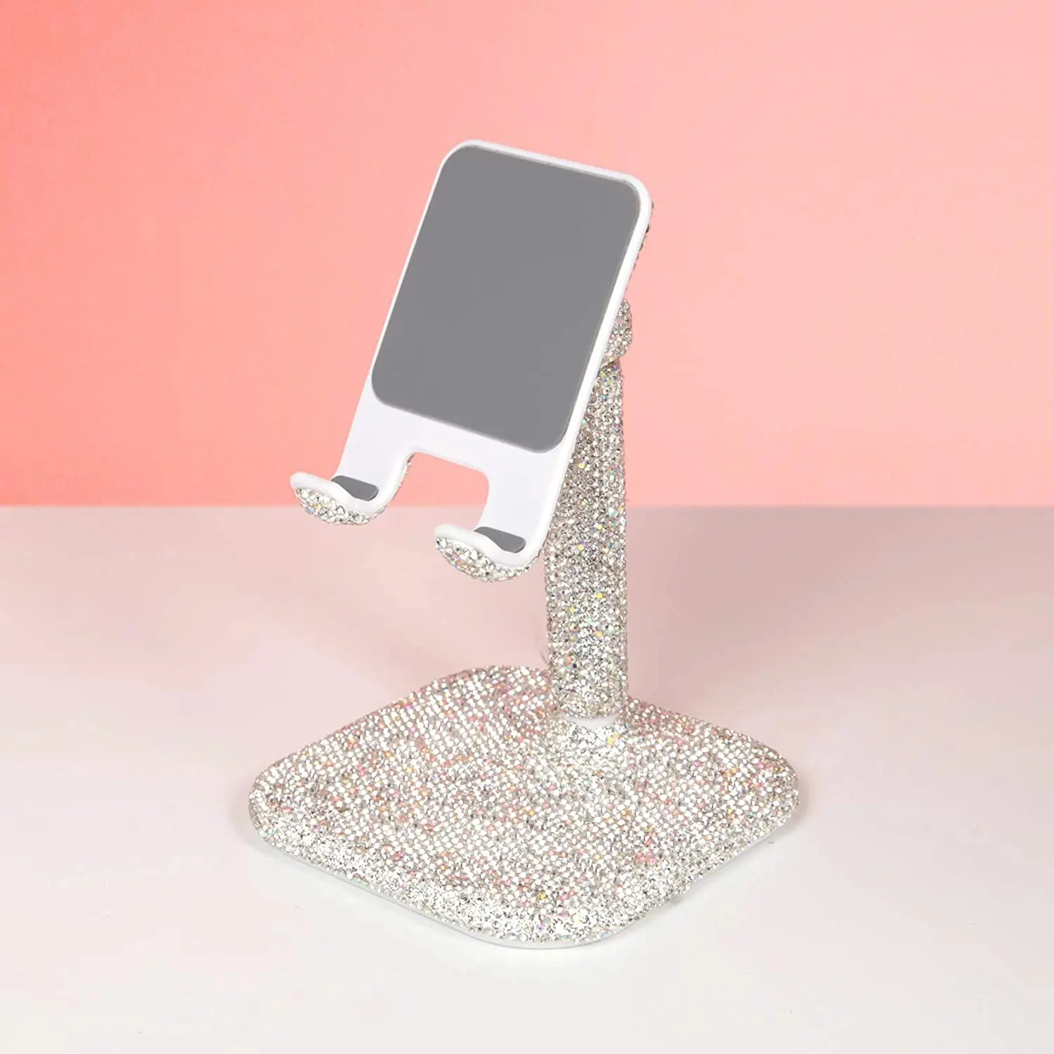 

Ослепительная универсальная подставка для сотового телефона Bling Стразы, регулируемая угловая подставка для телефона для рабочего стола, подставка-держатель для планшета для офиса, Com
