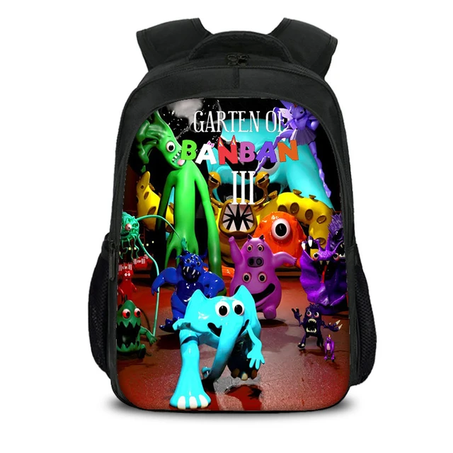 XGeek 3Pcs Garden of Banban Backpack, Cute Bookbag with Handbag Pencil Case  for Boys Girls 
