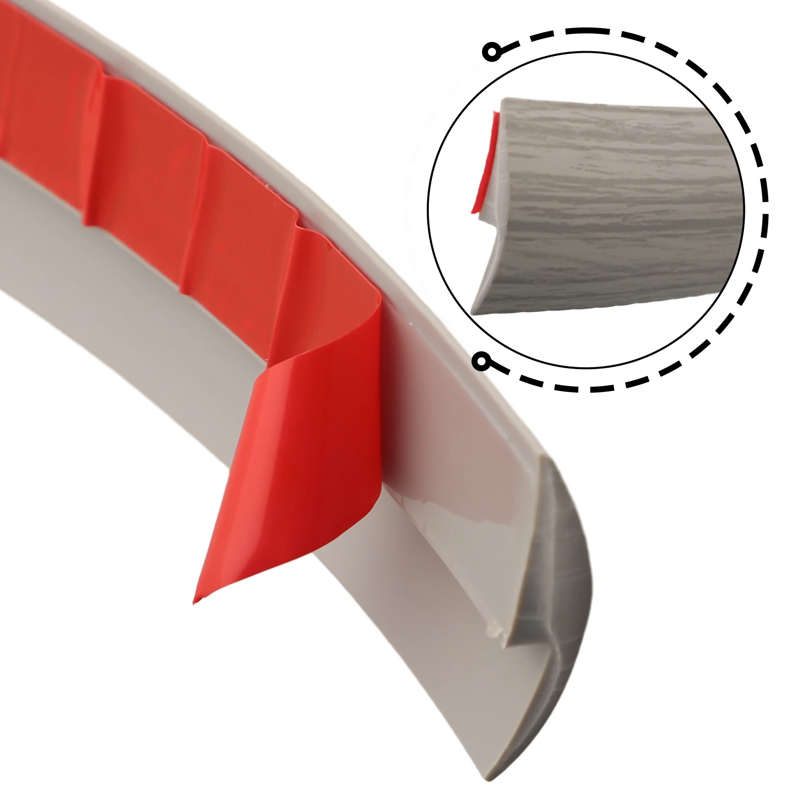 Description Picture 5 of itemFloor Transition Strip Edge Closing Self-Adhesive- Flat Laminate Floor Cover Strip Floor Edge Trim Threshold Sealing Strips