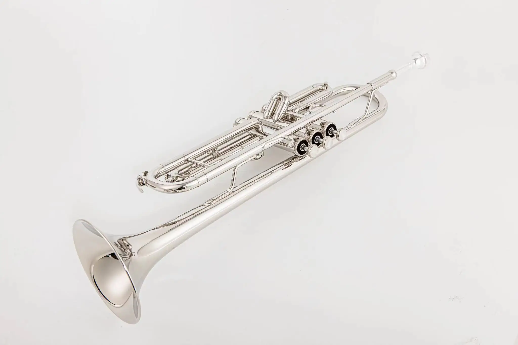 JINYIN JYTR-E109 Professional Trumpet B-flat Brass Nickel Plate Trumpet Jazz Instruments Band Horn Beginner S With Case