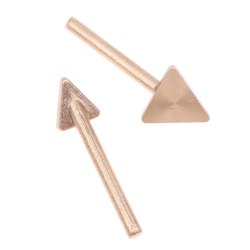 

1X 16mm/20mmcopper repair triangular copper smooth head triangular solder iron copper head leather raft repair wrinkle ironing