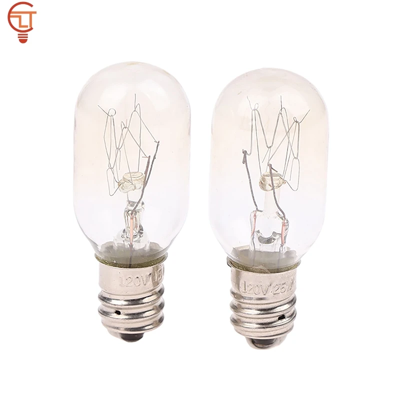 냉장고 오븐 교체 전구, 소금 램프 글로브 전구, 백열 전구, T20, E12, 120V, 15W, 25W, 1PC