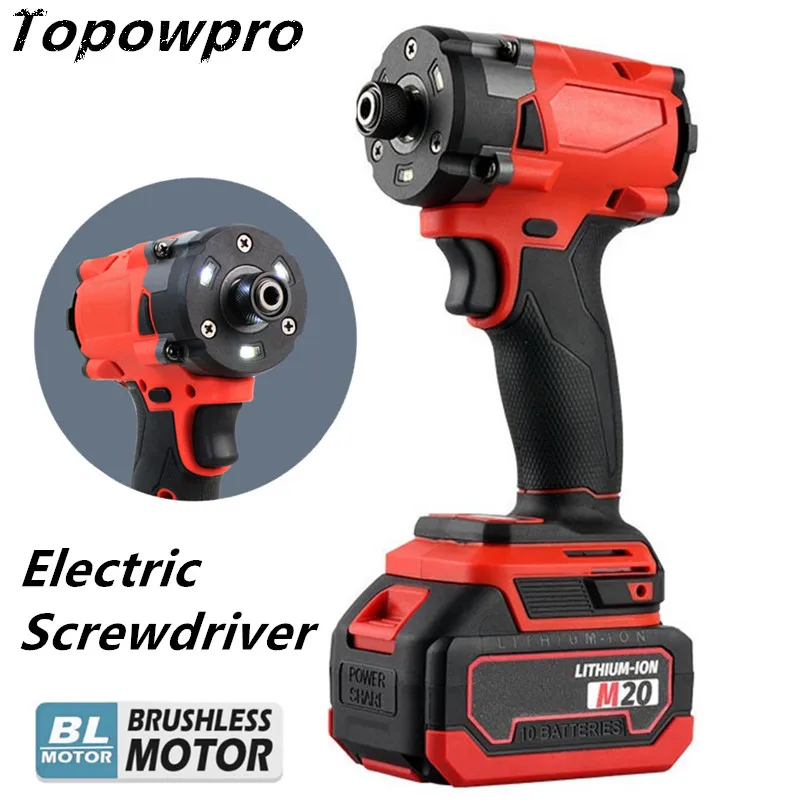 

Electric Brushless Screwdriver Cordless 1/4" Driver For Makita 18V Battery Impact Drill Hex Wrench Repair Power Tools