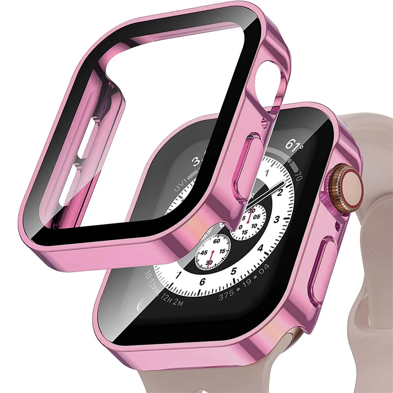 Premium Tempered Glass Smartwatch Protective Case with Durable Cover