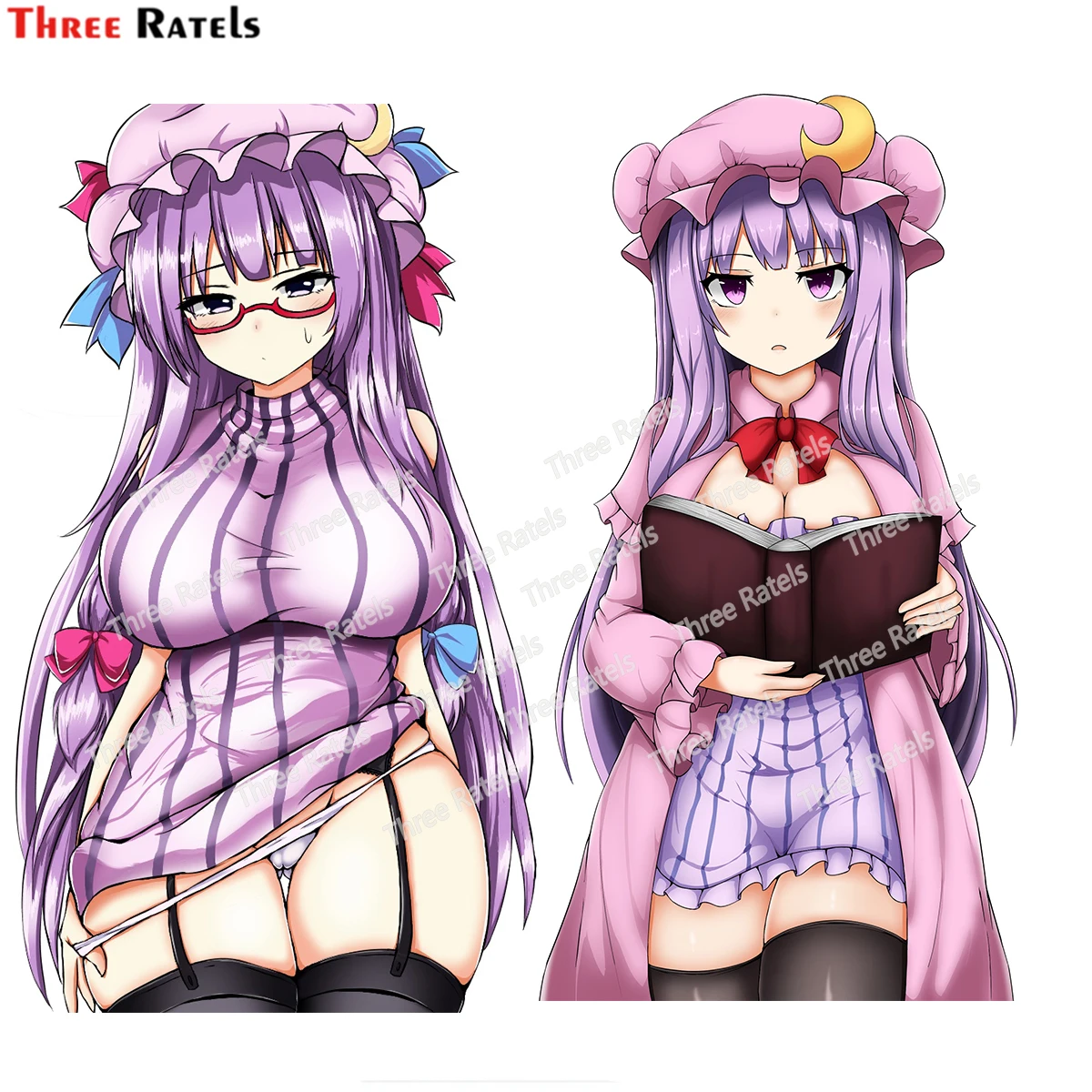 

Three Ratels H228 Patchouli Knowledge Touhou Laptop Trunk Skateboard Refrigerator Car Suitcase Decal Waterproof Graffiti Sticker