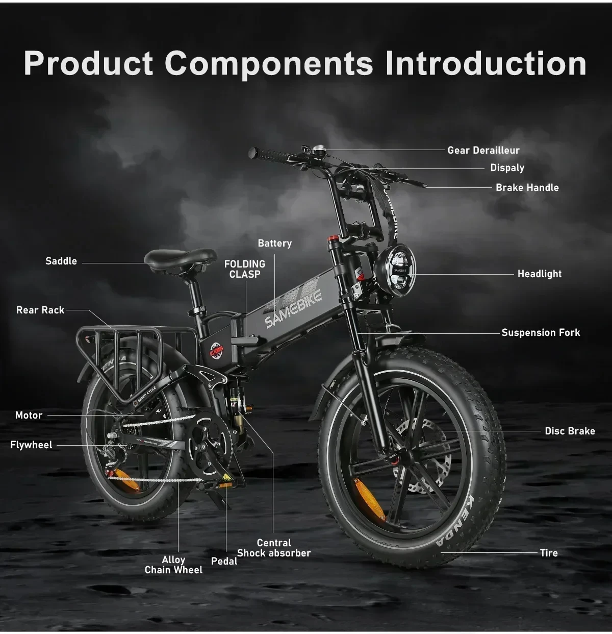 SAMEBIKE RS-A02 - electric bike design
