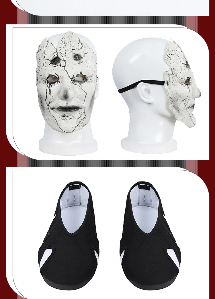 Wu Kong Mi Taoist Cosplay Costume Game Black Myth Wukong Role-playing Men Robe Calabash Midaoren Ancient Chinese Clothing Mask