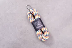 Vibrant Multicolored 8mm Polyester Braided Paracord - 3 Meters, Perfect for Pet Leashes and Safety Ropes (19 RAINBOW)