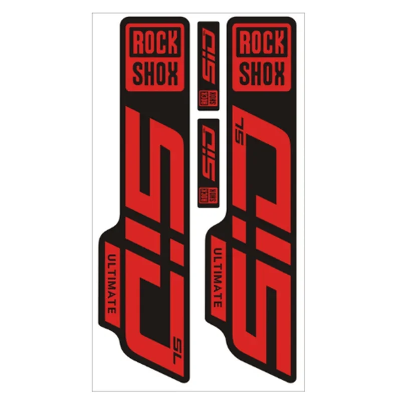 Accessoires auto intérieurs,Rockshox - Autocollants de fourche avant de