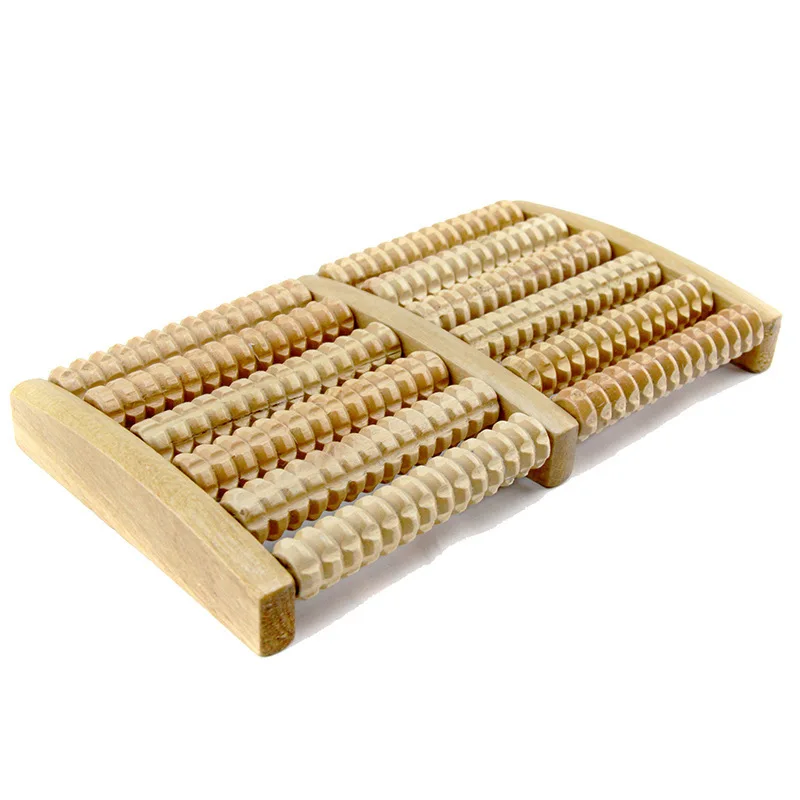 

3/5 Raw Wooden Foot Roller Wood Care Massage Reflexology Relax Relief Massager Spa Gift Anti Cellulite Foot Massager Care
