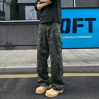 Pantaloni cargo mimetici americani Pantaloni da lavoro multitasche per uomo Pantaloni mimetici stile militare utilitario oversize M-XXXXXL