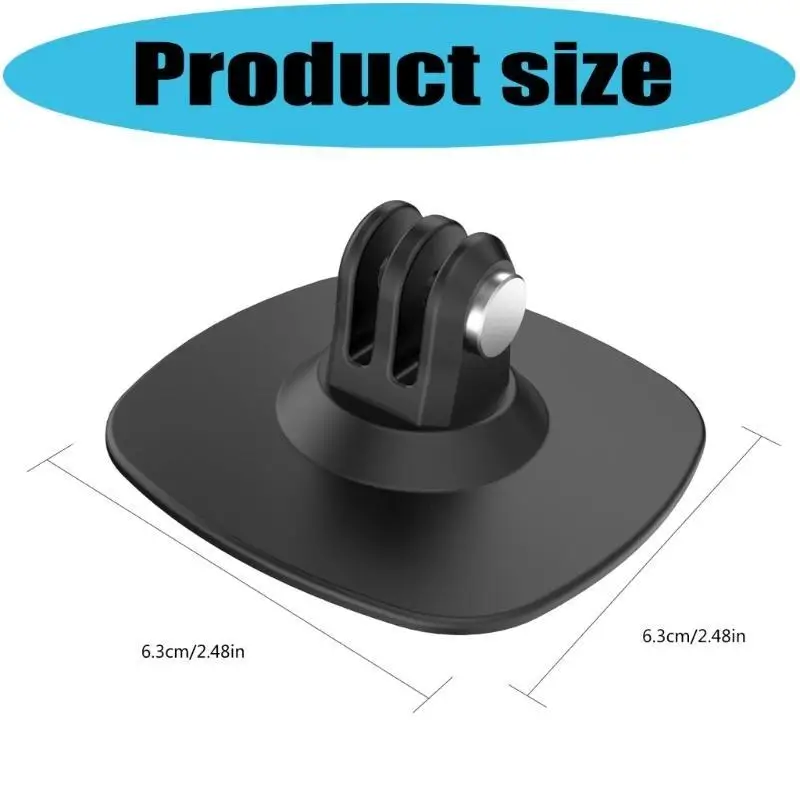 Support adhésif pour caméra d'action, fixation aluminium, 2 lots