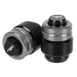 Motorcycle Rearview Mirror Plug and Tire Valve Stem Caps Cover (Gray Valve Caps)
