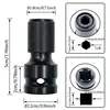 1/2 To 1/4 Impact Adapter Chuck Adapters For Impact Driver Hexagonal Drive Drills Accessories For Impact Air And Electric Wrench 6