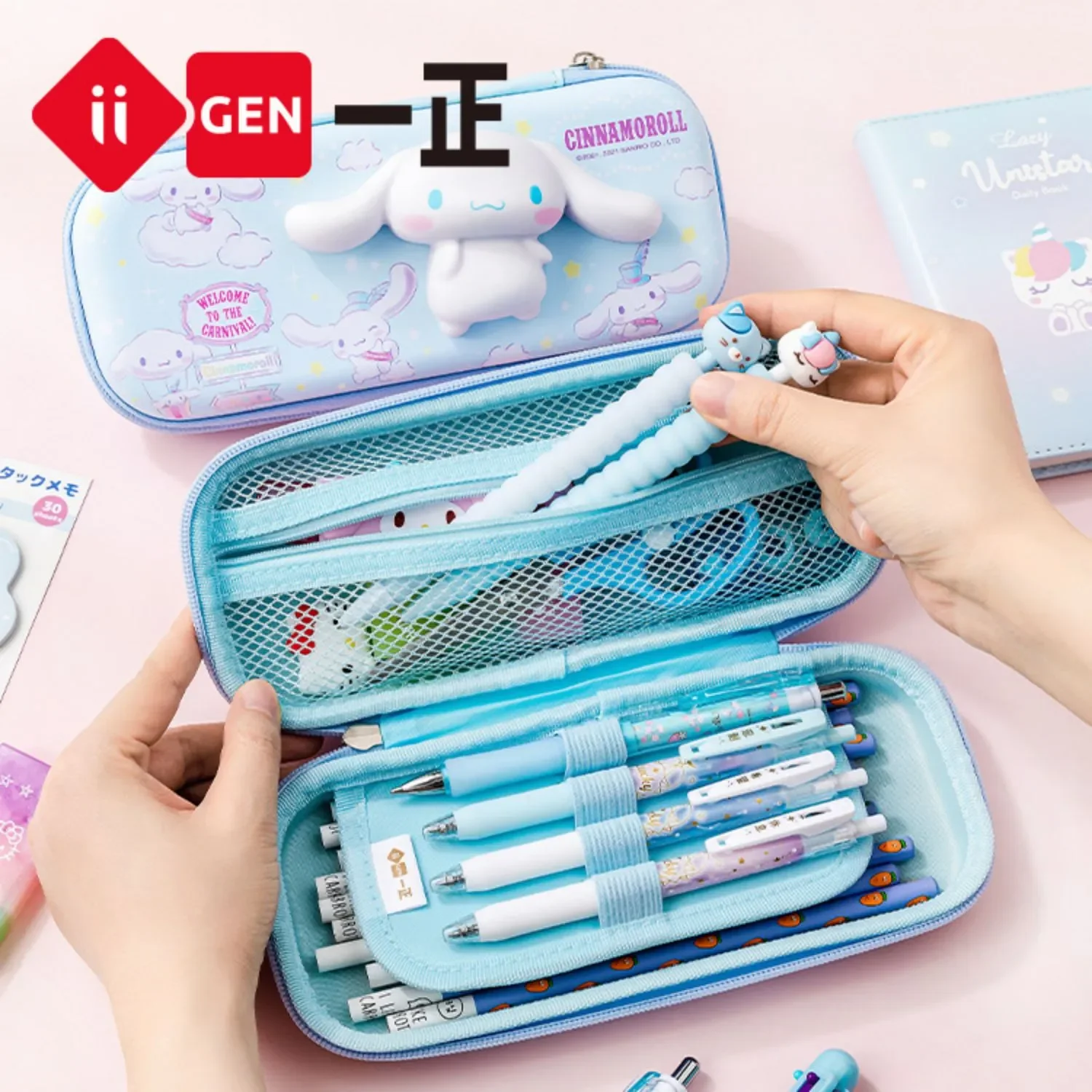 Pencil Cases 3D Decompression Sanrio Series Kuromi Stationery Set Cute Cartoon Pencil Case Large Capacity Student Supplies