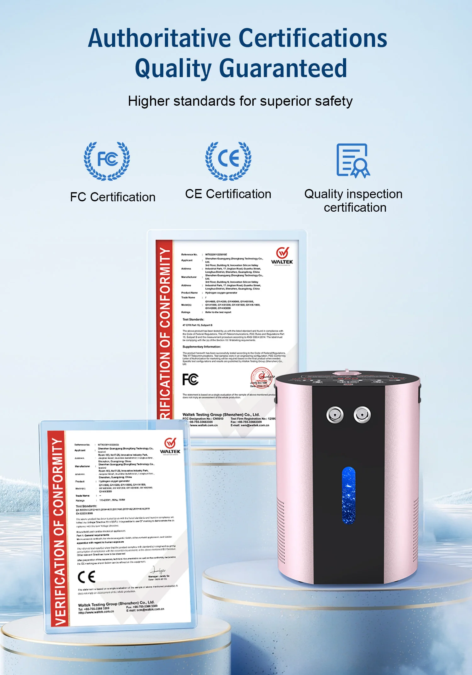 Suyzeko Tragbarer Wasserstoff-Inhalator 900ML Wasserstoff-Inhalationsgerät Wasserstoffgenerator Wasserionisierer OxyHydrogen-Therapie Büro – Detail 14