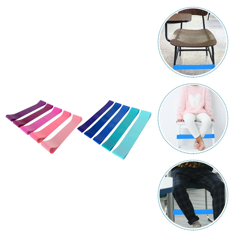 

10 Pcs Leg Elastic Band Classroom Chair Bands for Kids Buttocks Flexible Convenient Tpe Stretchy Chairs