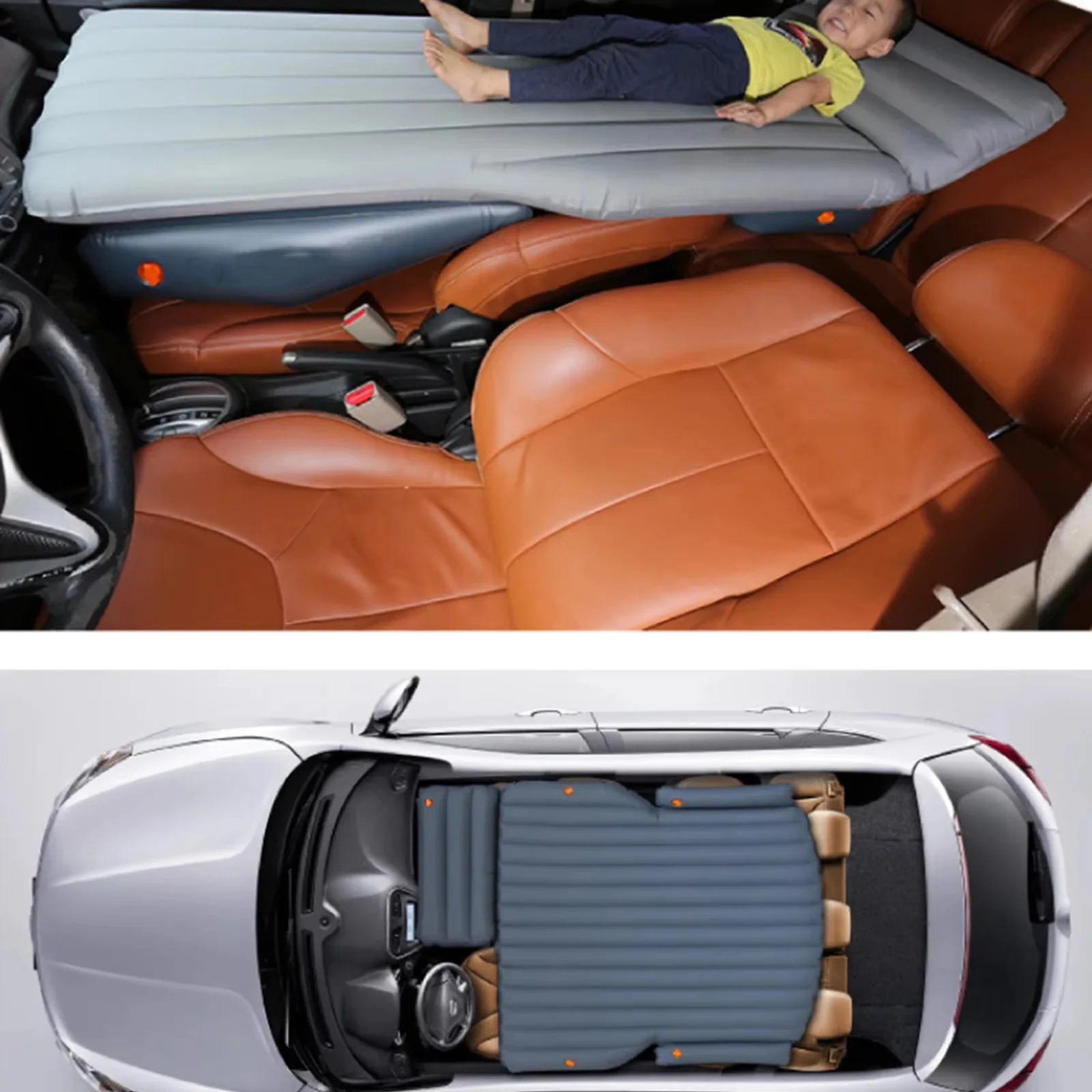 Inflatable Car Travel Mattress with Seat Gap Cushion
