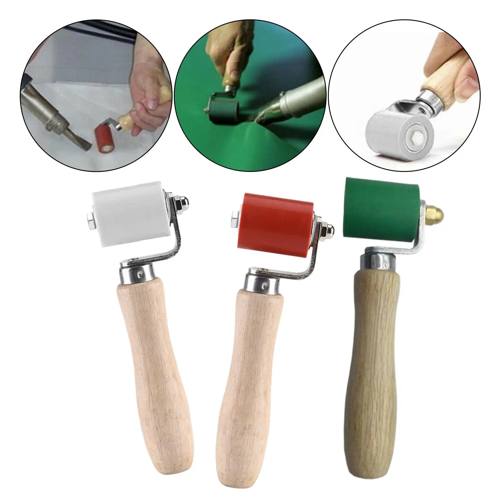 Portable Silicone Hand Roller Two Way Bearing Design for Tarpaulin Welding 5