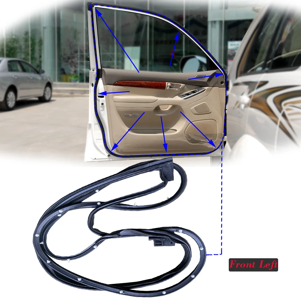 

Roavia Car Body Rubber Door waterproof sealing strip For Toyota Land Cruiser Prado 120 LC120 2003-2009