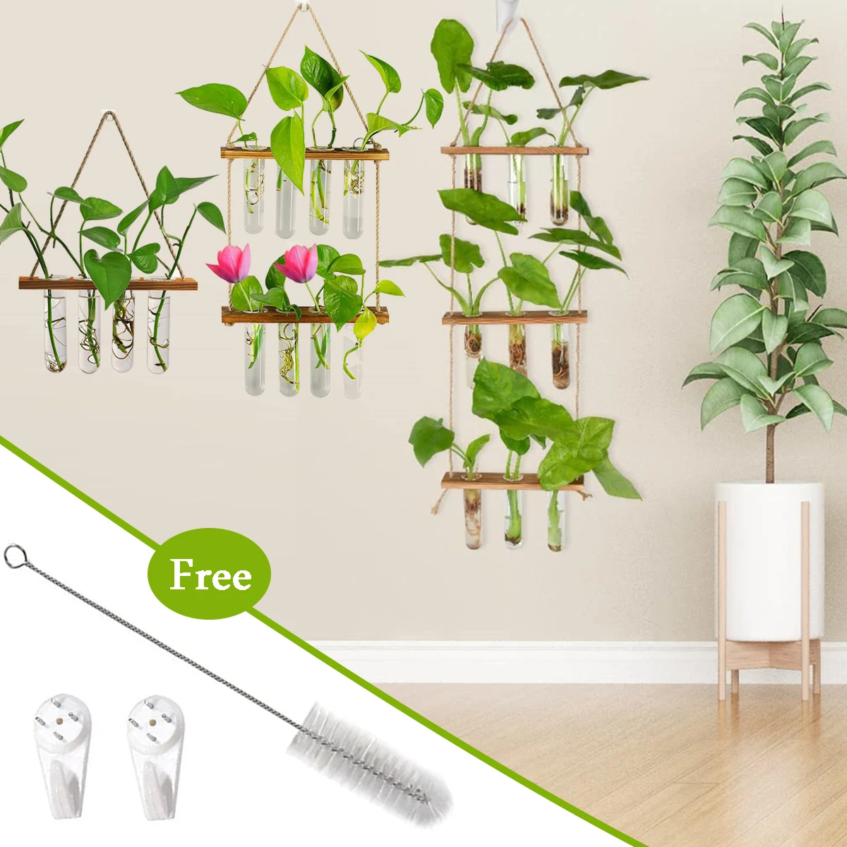 Wall Mounted Hanging Decorative Planter Test Tube Flower Bud Vase for  Indoor Propagating Hydroponic Plants - China Wall Mounted Hanging Planter  Test Tube Vase, Planter Test Tube Flower Bud Vase for Plants