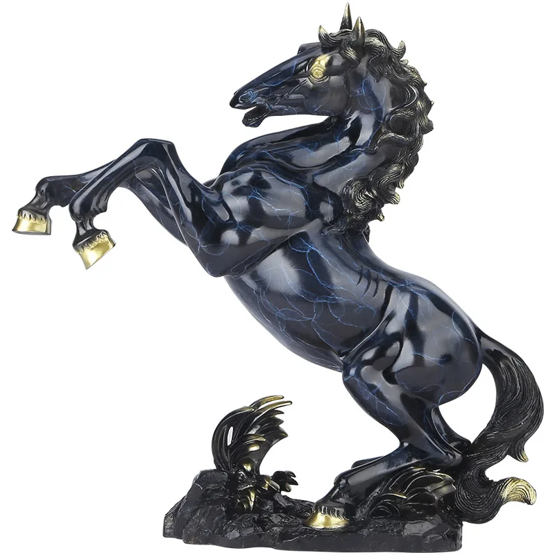 China Copper Brass Jumping Horse Statue large size Home decor statues decoration Lucky gift