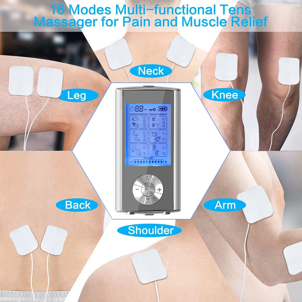Tens Unit Muscle Stimulator for Back Pain Relief, Wireless Dual Channel, 48  Modes, 4 Electrodes Electronic Pulse TENS Therapy Machine for Lower Back  Pain, Muscle Relaxer price in Saudi Arabia