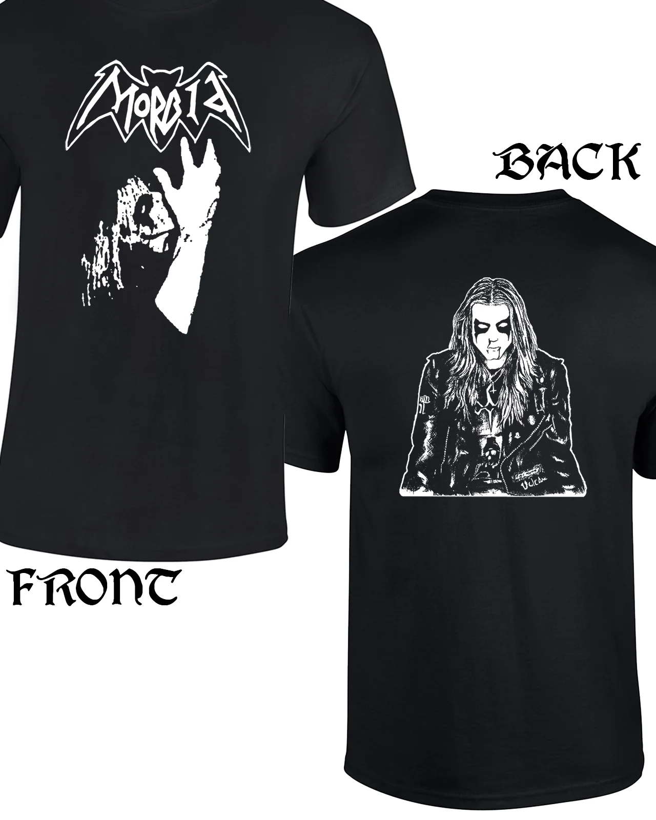 T-Shirt Morbid Dead Mayhem Norwegian Black Metal Sarfago Sodom Bathory Poison