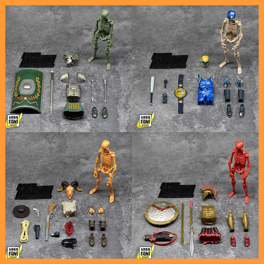 

BFS Boss Fight Studio 1/12 Scale Legendary Series Spartan Warrior Cowboy Eterno Guard Wrestler Full Set Model for Fans Collect