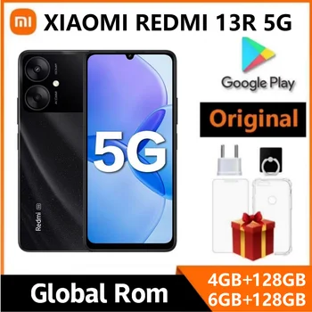 Original SmartPhone Redmi 13R 5G 4GB/6GB 128GB 5000mAh Dimensity 6100+ 6.74" ultra-large Display 50MP+5MP AI Camera 18W Battery