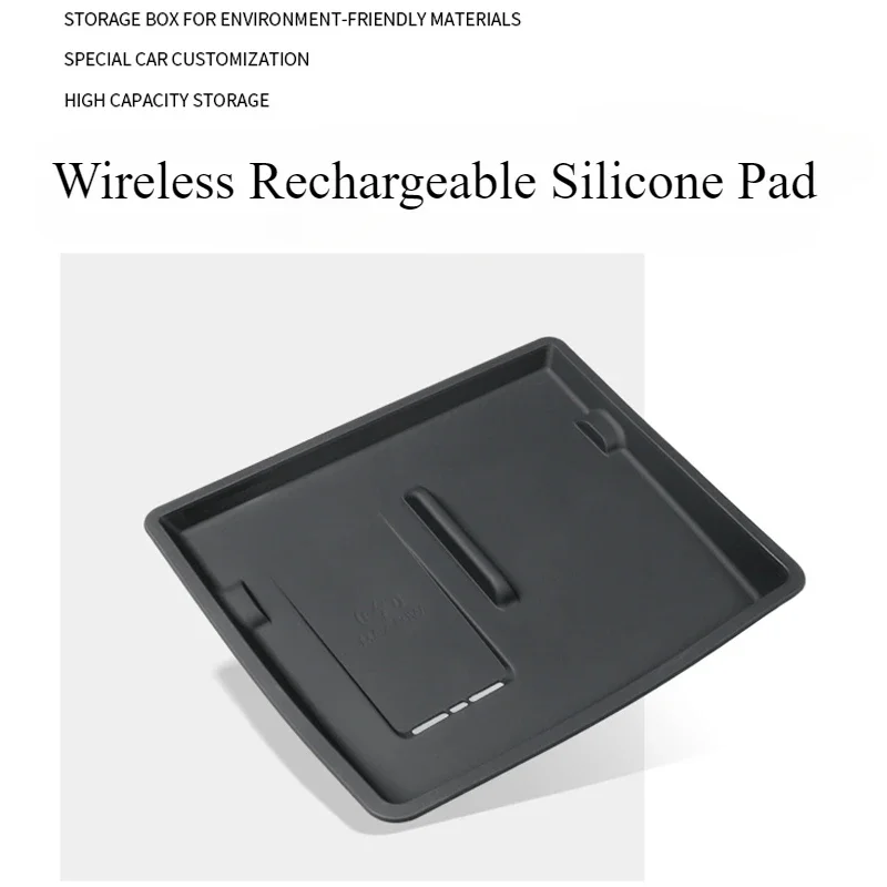 For BYD Song L DMI Special Car Wireless Charging Pad Silicone Non-slip Protection Mat Auto Interior Modification Accessories