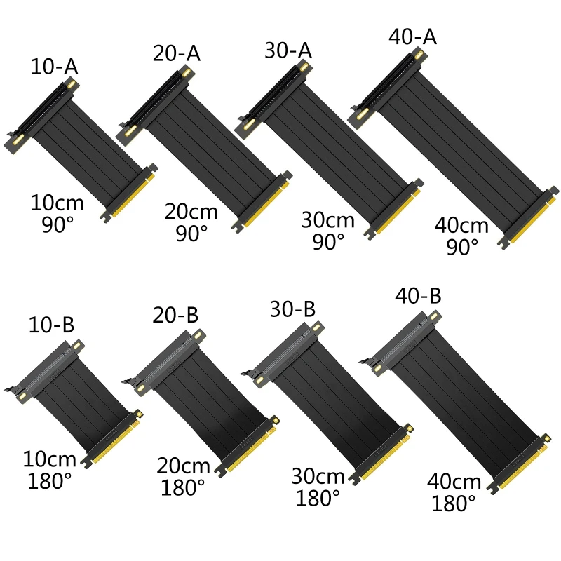 

Full Speed 4.0 GPU Vertical with antijam PCIE 4.0 x16 Extender Riser Cable